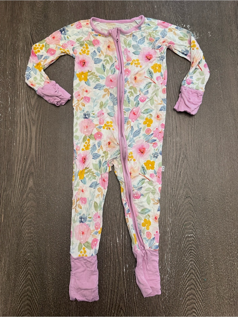 GUC LITTLE SLEEPIES BELLA BLOOMS ZIPPIES - Size 12-18 months SKU:256